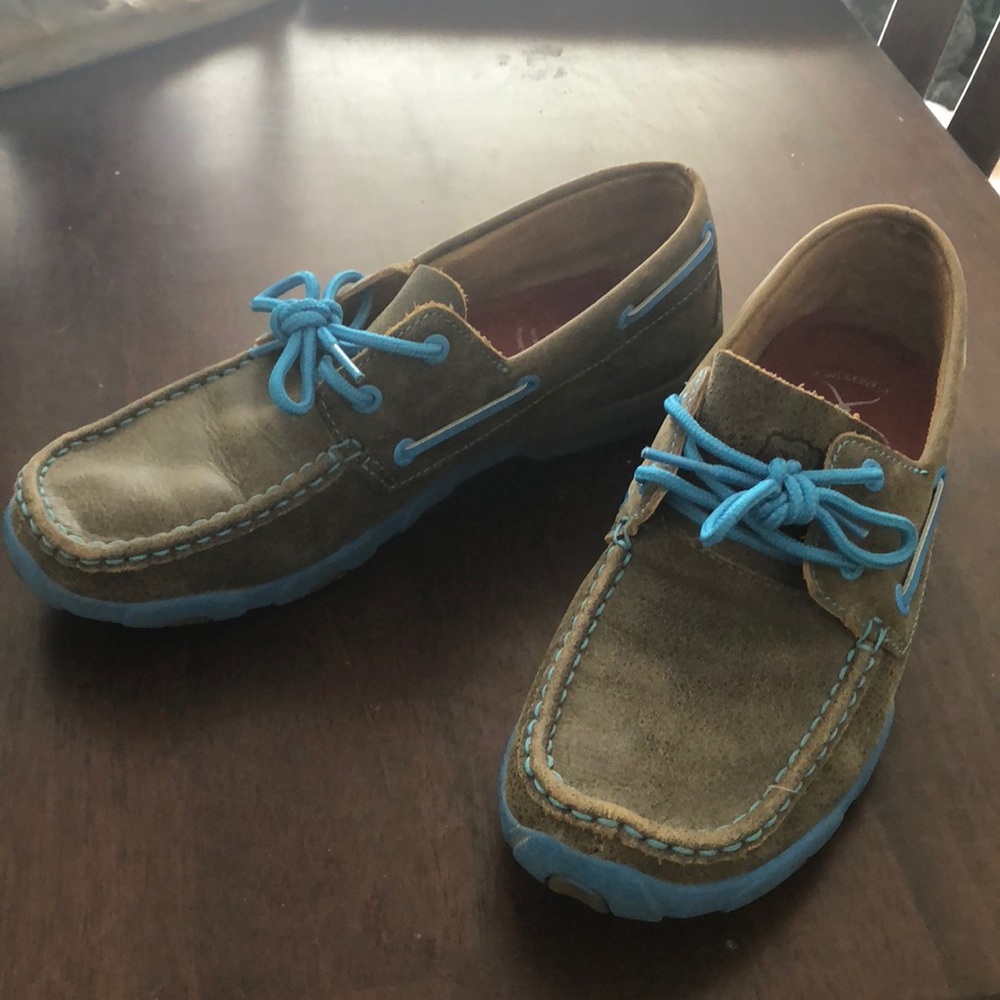 Twisted X slip on leather shoes